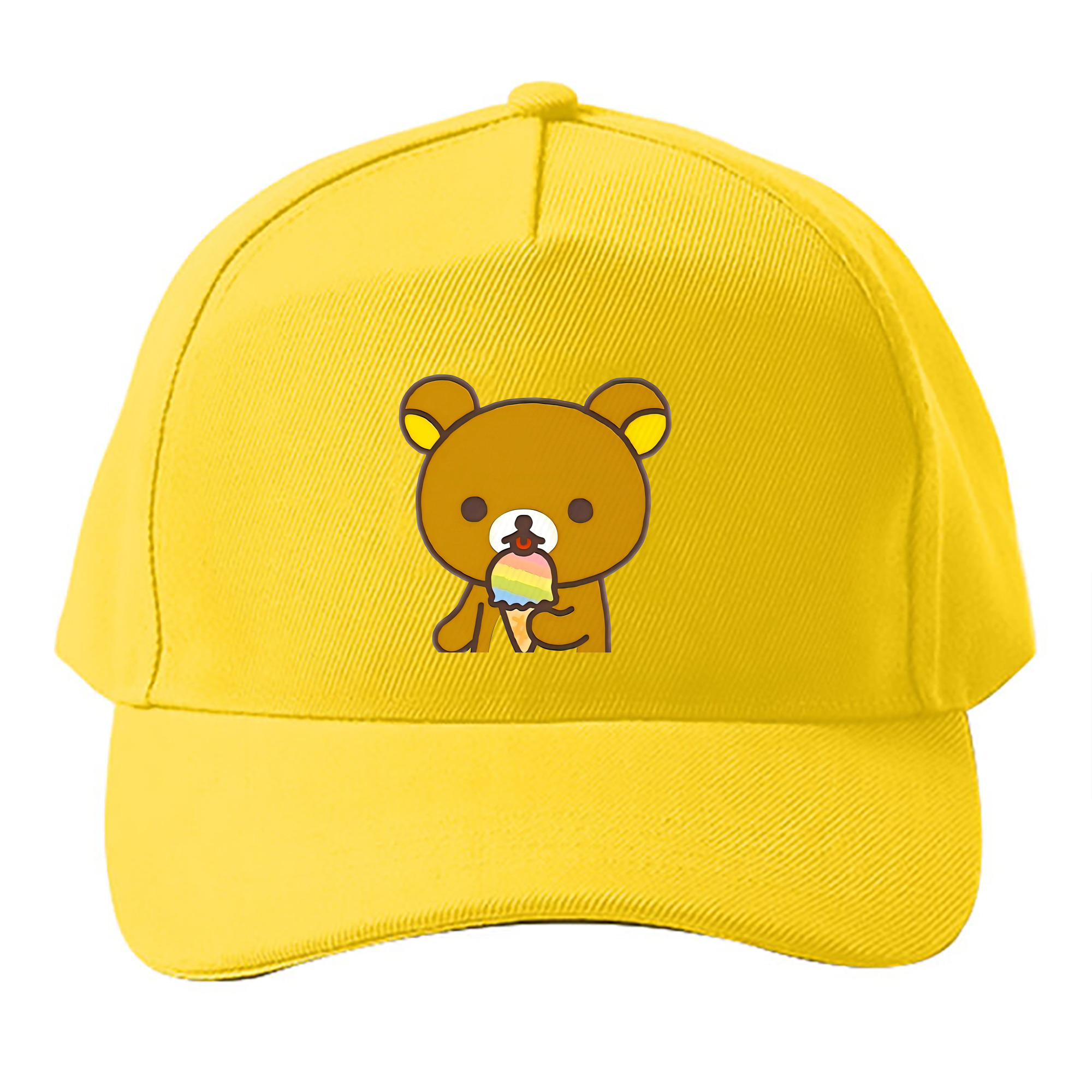 （画像用） リラックマ リラックマ キイロイトリ Rilakkuma Korilakkuma Kiiroitori ベースボールキャップ 綿100％ 男女兼用 帽子 スポーツ